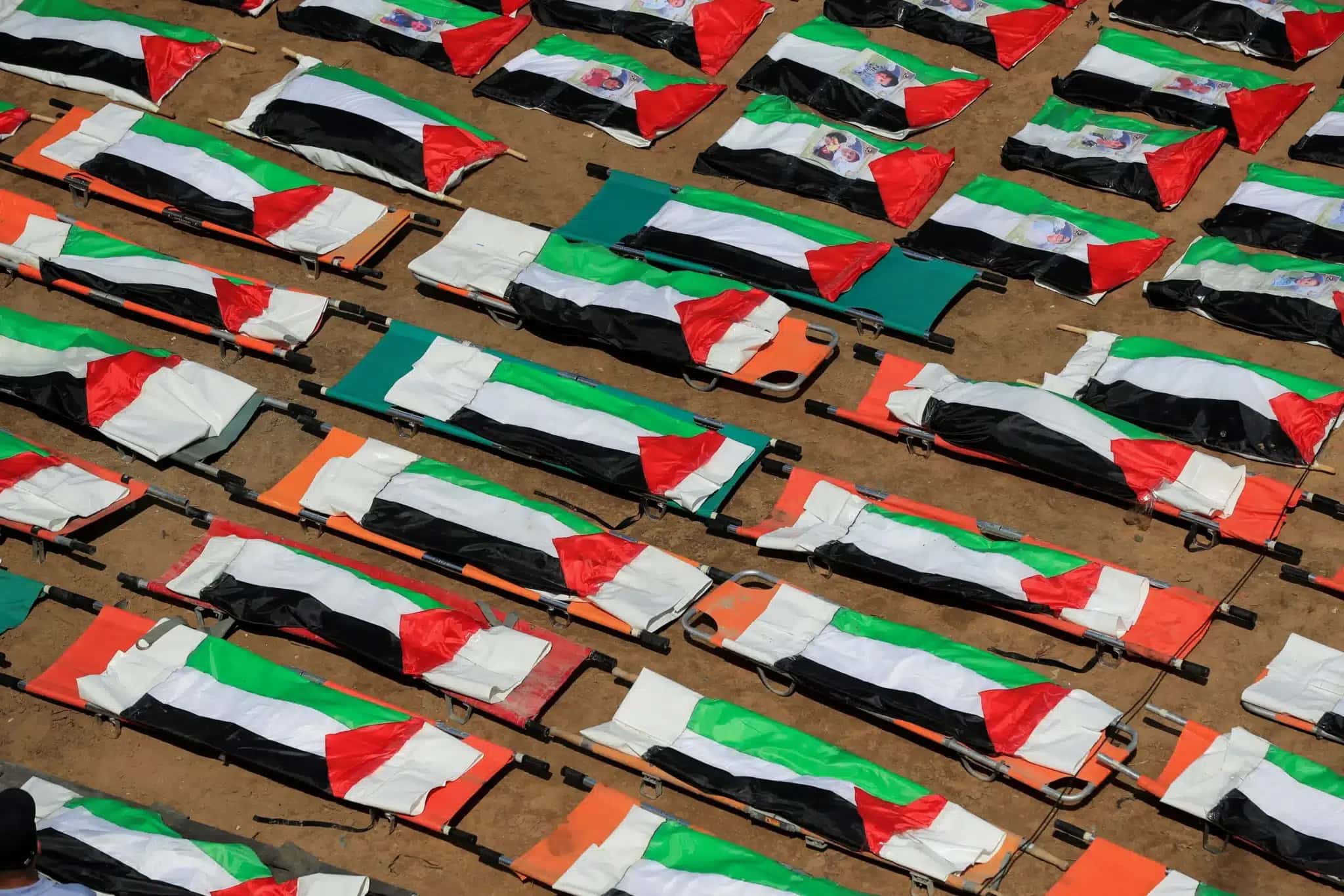 Funeral de 112 membros de clã palestino na Cidade de Gaza 4 de agosto de 2026 REUTERS/Dawoud Abu Alkas