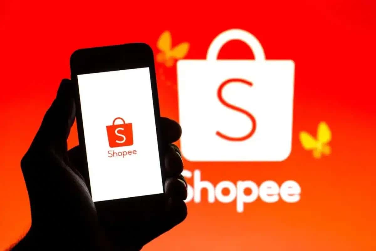 Logo da Shopee, marketplace criado em Singapura