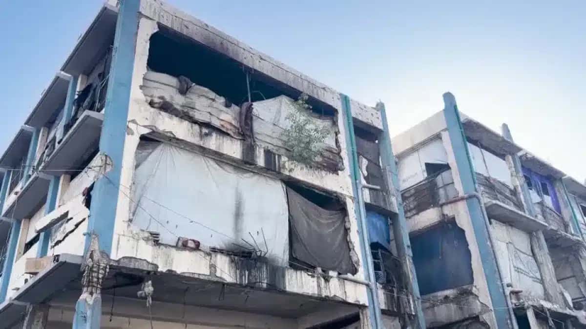 Destruição em Gaza após ataques israelenses