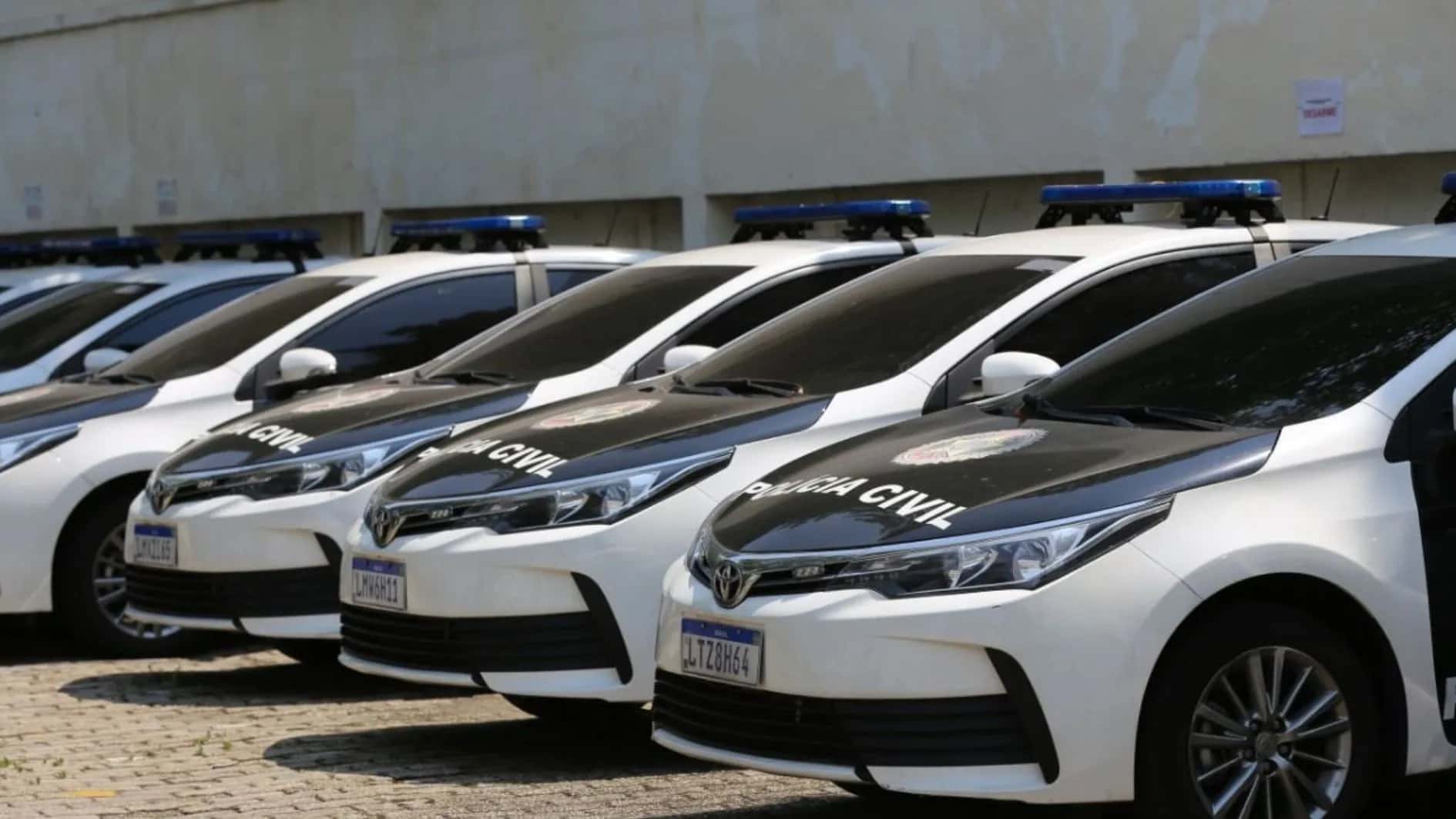 Viaturas da Polícia Civil do Rio de Janeiro