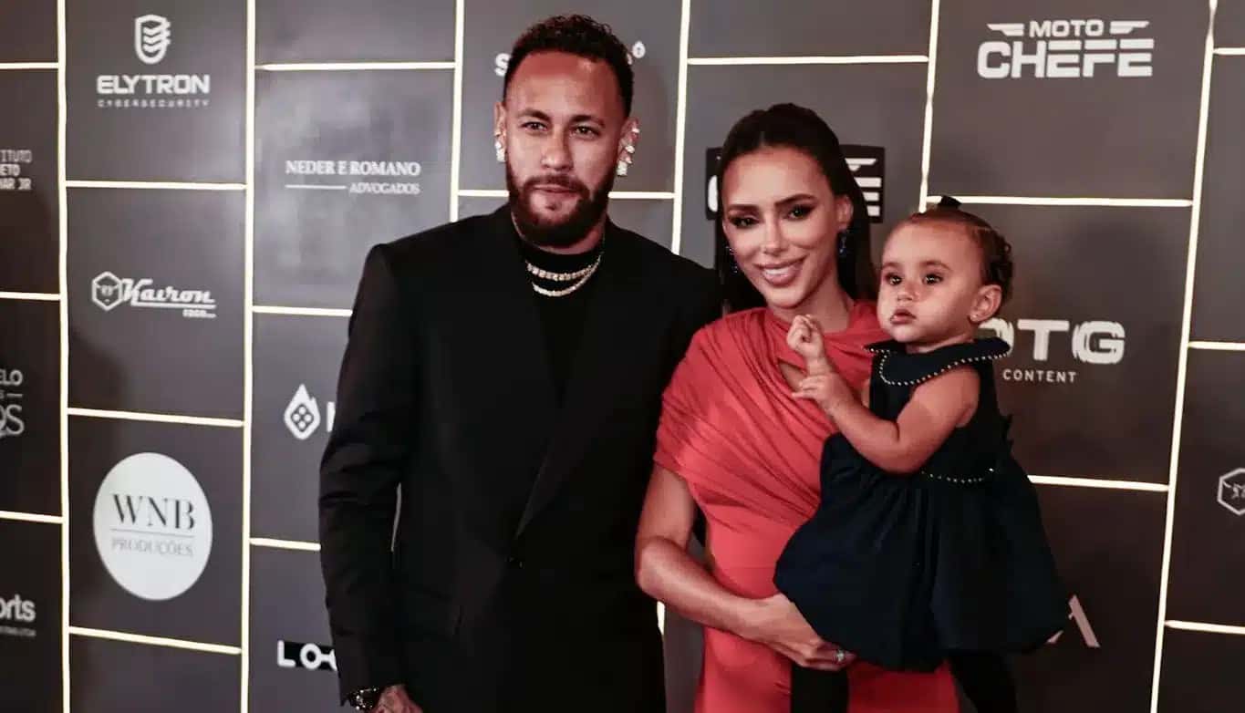 Neymar, Bruna Biancardi e filhas no leilão do jogador