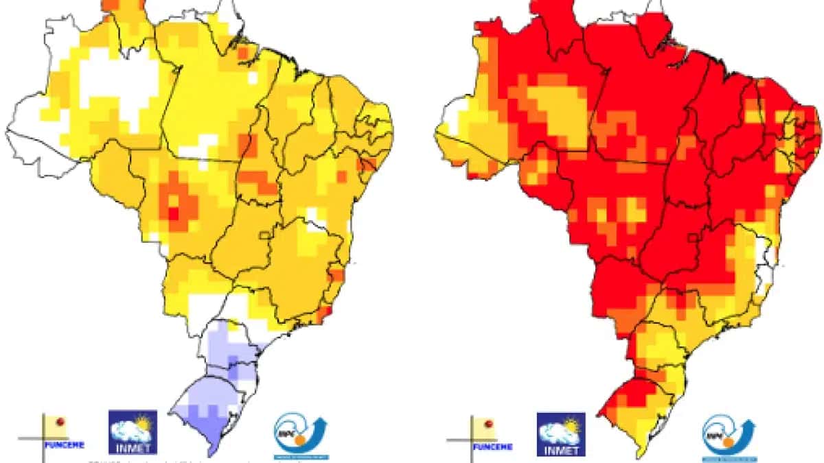 Imagem retirada do documento “Painel El Niño”, que representa a previsão climática sazonal por tercil