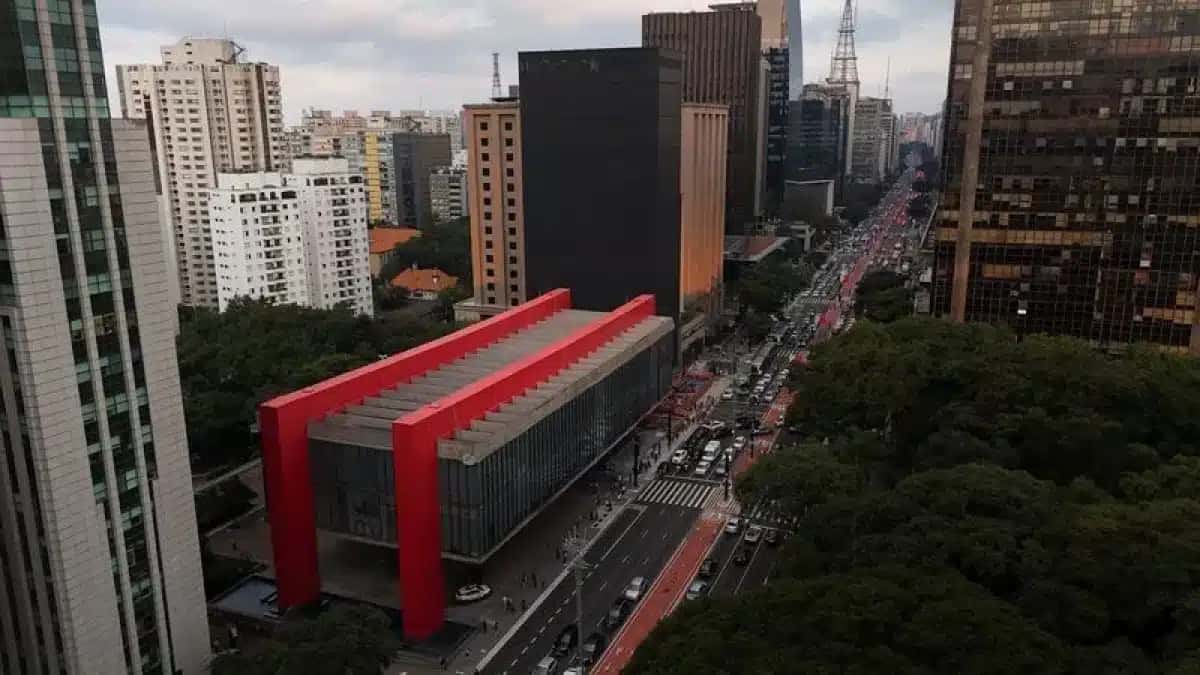 Vista da Avenida Paulista em São Paulo