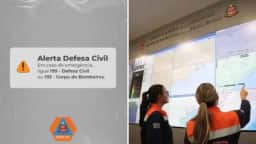 Defesa Civil emite alertas severos de chuva e ventos fortes para 24 regiões de SP