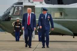 EUA investigam incidente de segurança com helicóptero Marine One de Trump durante decolagem